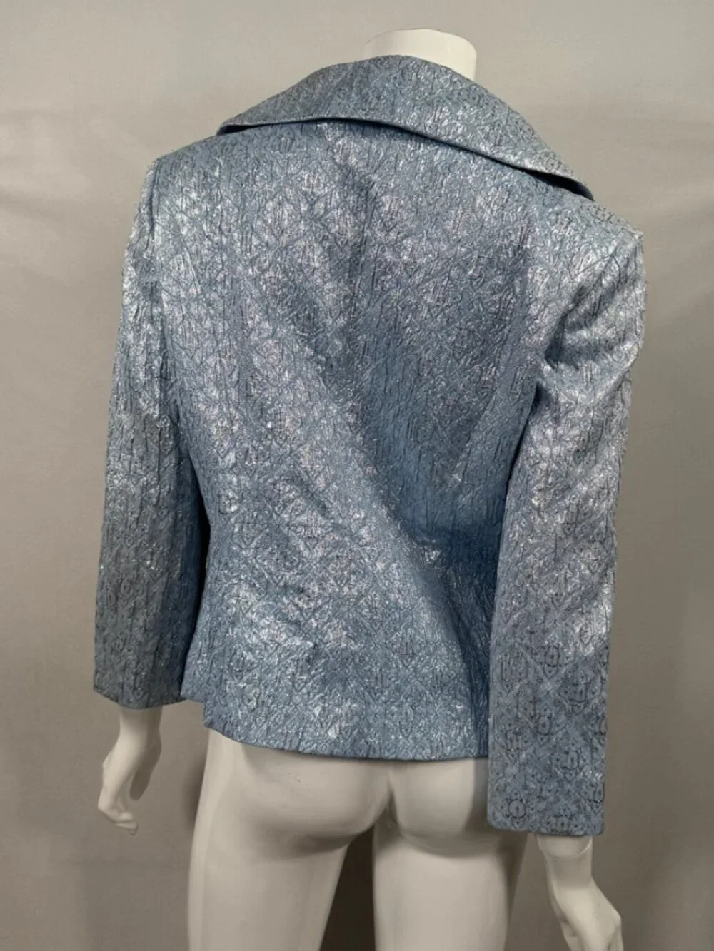 Michael Kors Women's Made in Italy Fashion Blazer Jacket Blue Size 8